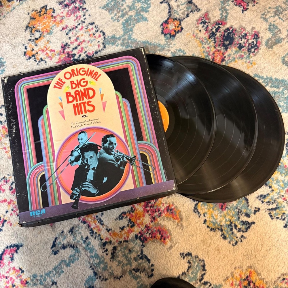 Vintage RCA Original Big Band Hits Vol 1 Big Band Vinyl Box Set Art Deco